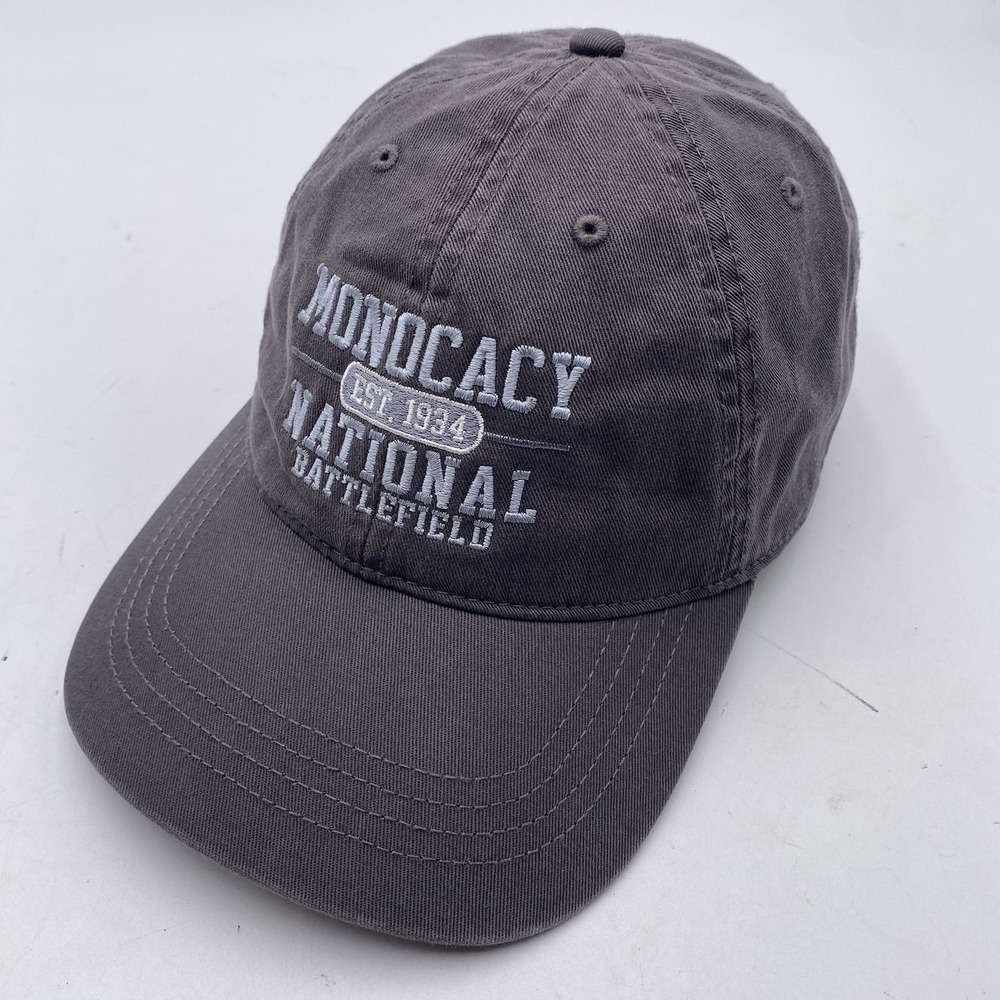 Monocay National Battlefield Hat Gray Cotton Clean Up Adjustable Cleaned‎ Slouch